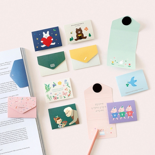 문학 마그네틱 북마크 카드 북프렌즈