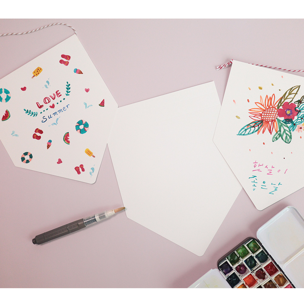 페이퍼 가랜드 만들기 10개완성 작은손이야기