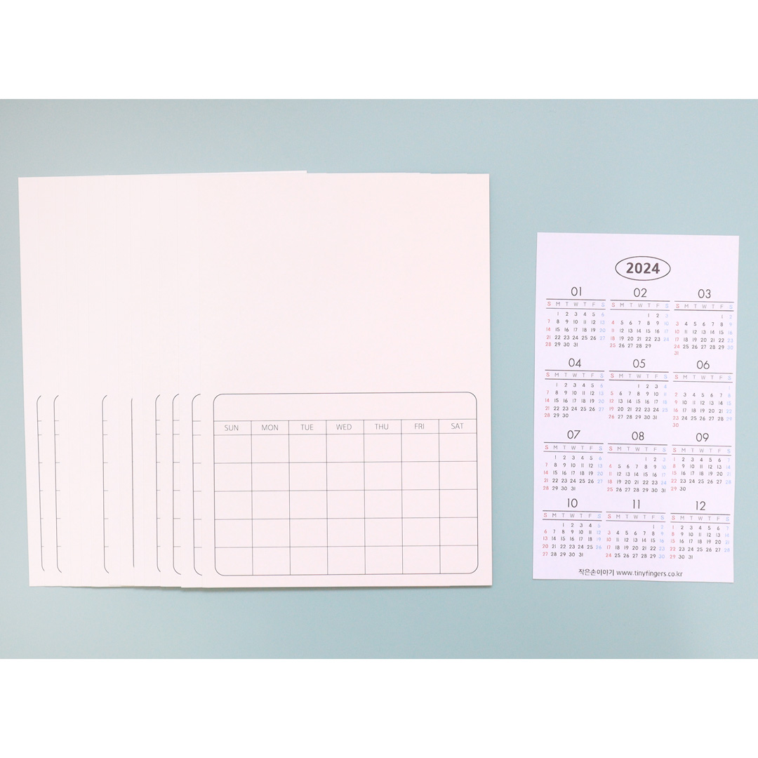 미니 달력만들기 작은손이야기