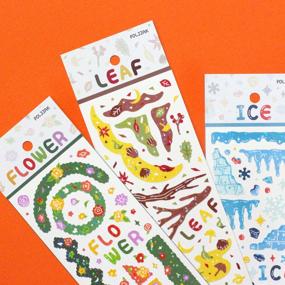 폴짝 프레임 스티커 3종