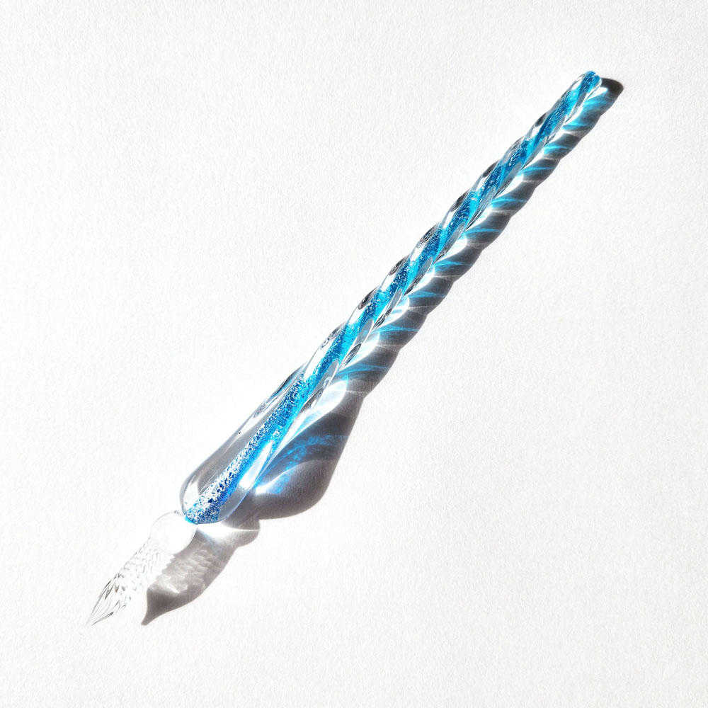 문학 필사 유리펜(블루) 주식회사 더퍼니팩토리