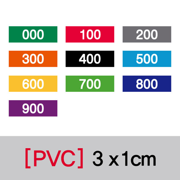 숫자띠라벨 3010V002(PVC필름)