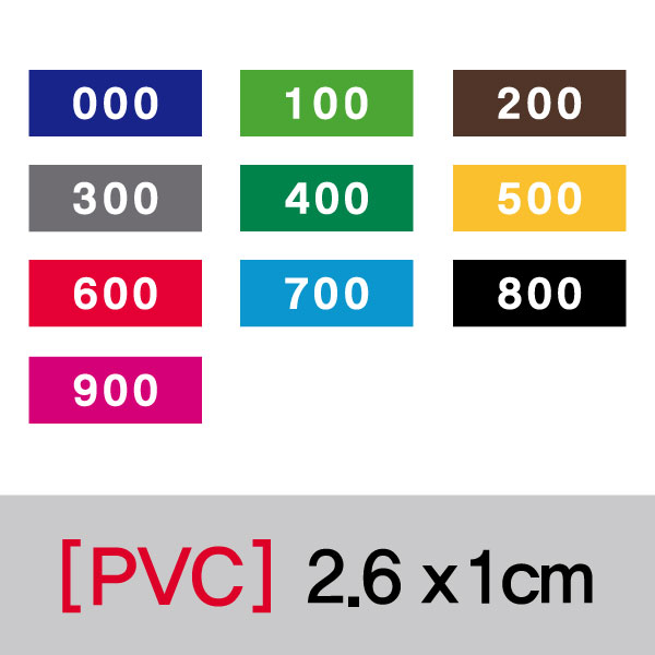 숫자띠라벨 2610V007(PVC필름)
