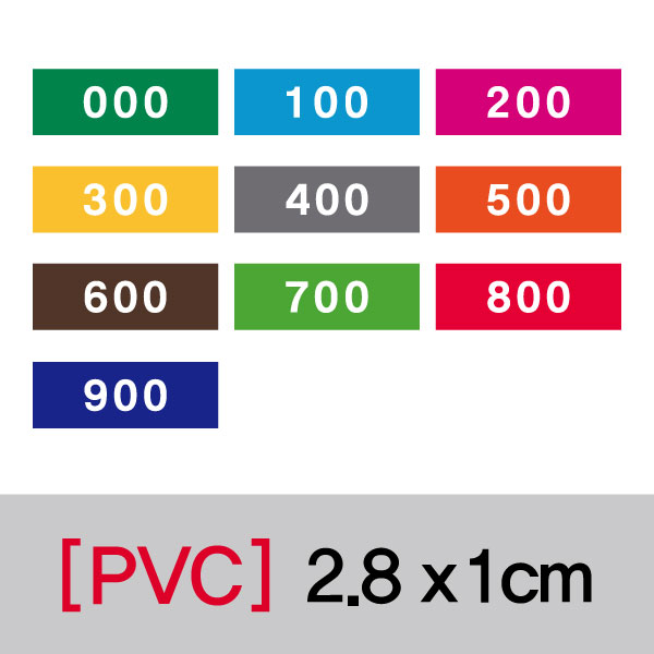 숫자띠라벨 2810V011(PVC필름)