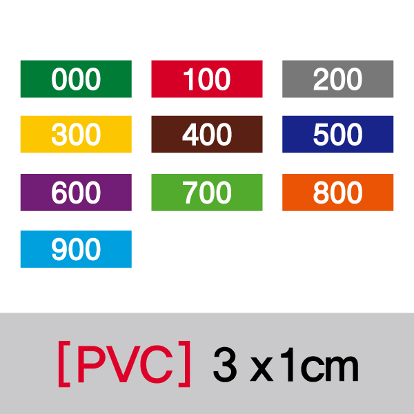 숫자띠라벨 3010V012(PVC필름)