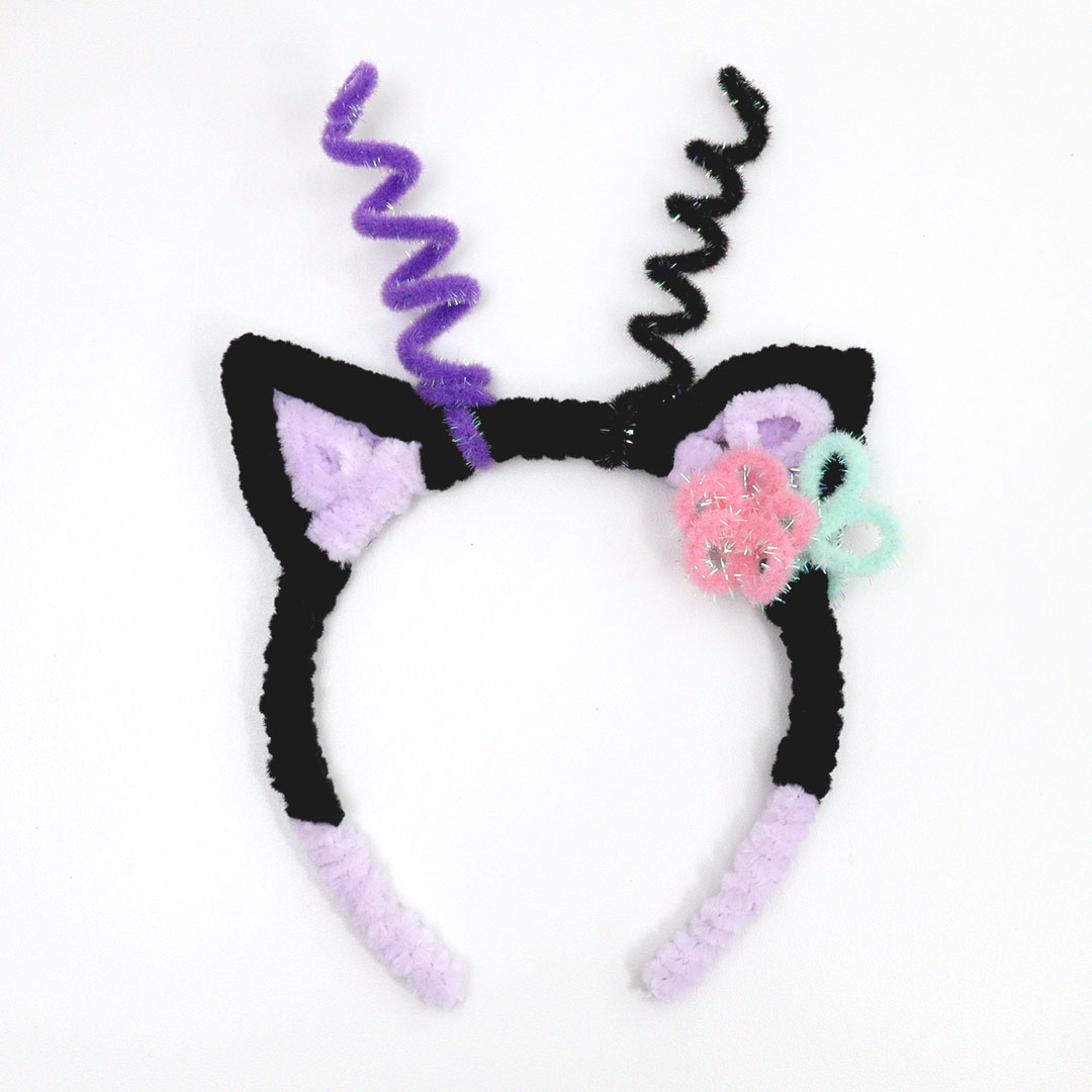 모루 고양이 머리띠 헤어밴드 만들기 키트 DIY