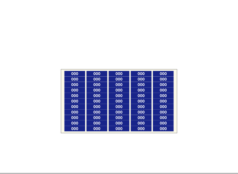 숫자띠라벨 3108V009(PVC필름)-제품참고설명