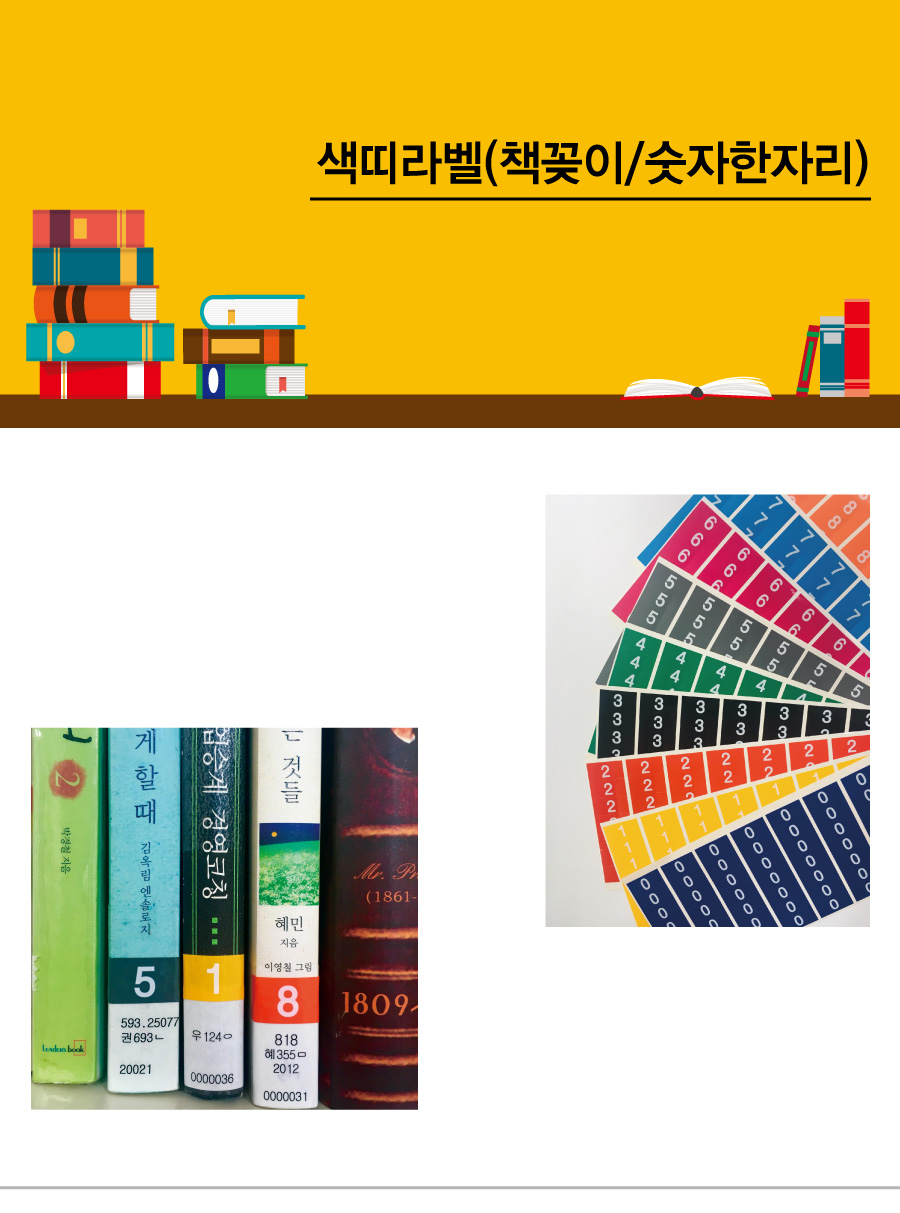 2613책꽂이PVC숫자띠한자리 메인