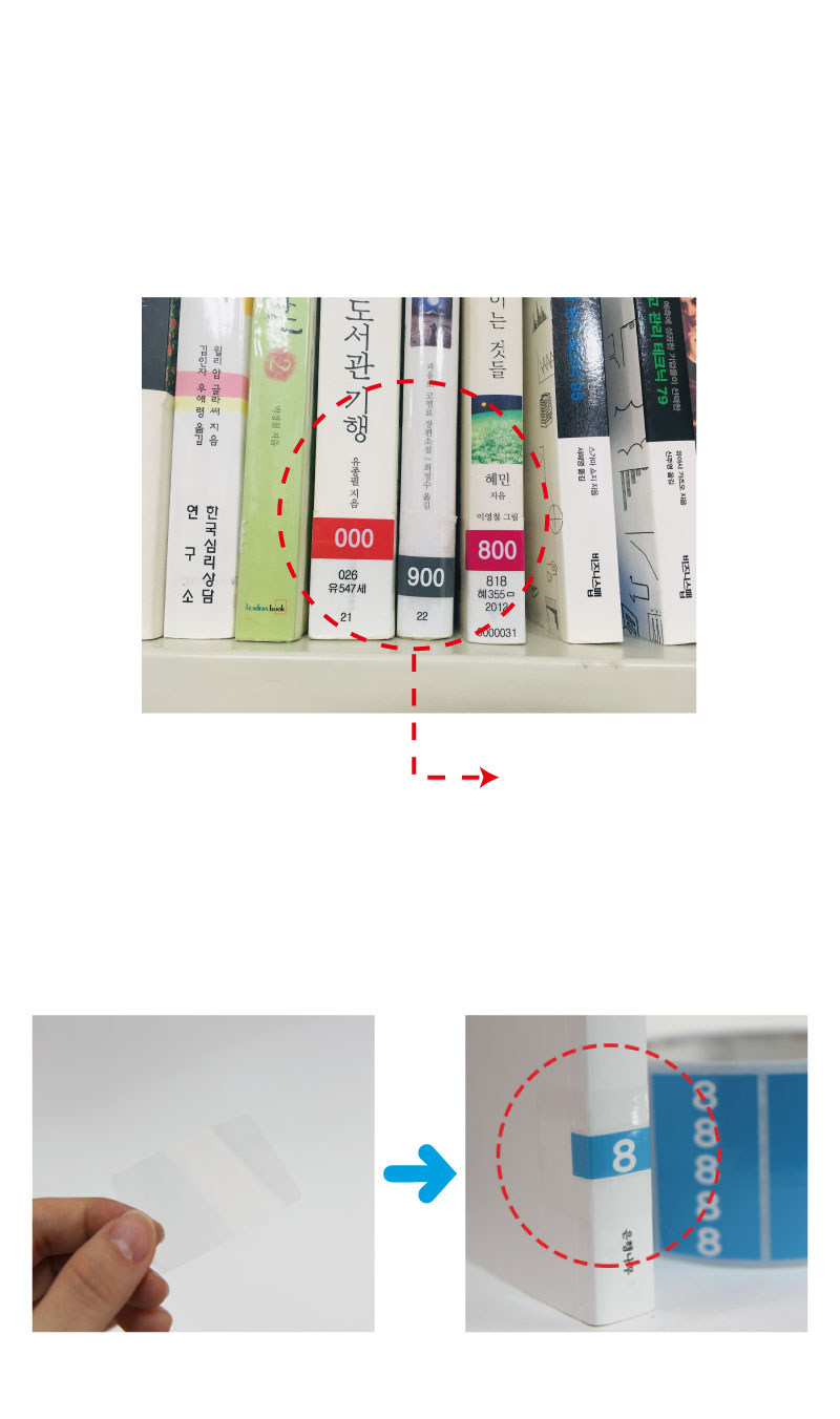 충청남도교육청통합띠라벨(2.7x0.7-PVC필름)-사용법